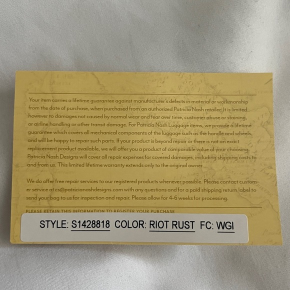 Patricia Nash NWOT Venezia Signature Map Print Crossbody - Picture 5 of 6